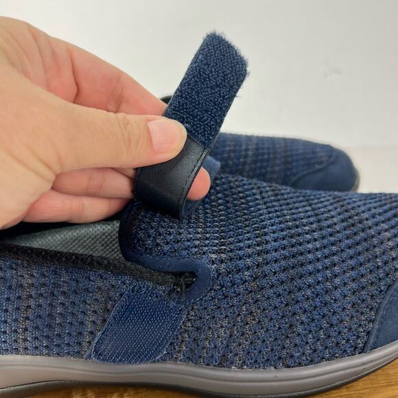 EUC OrthoFeet Blue Quincy Arch Support Orthopedic Slip On WOMEN'S 8 WIDE/39 - Picture 10 of 13